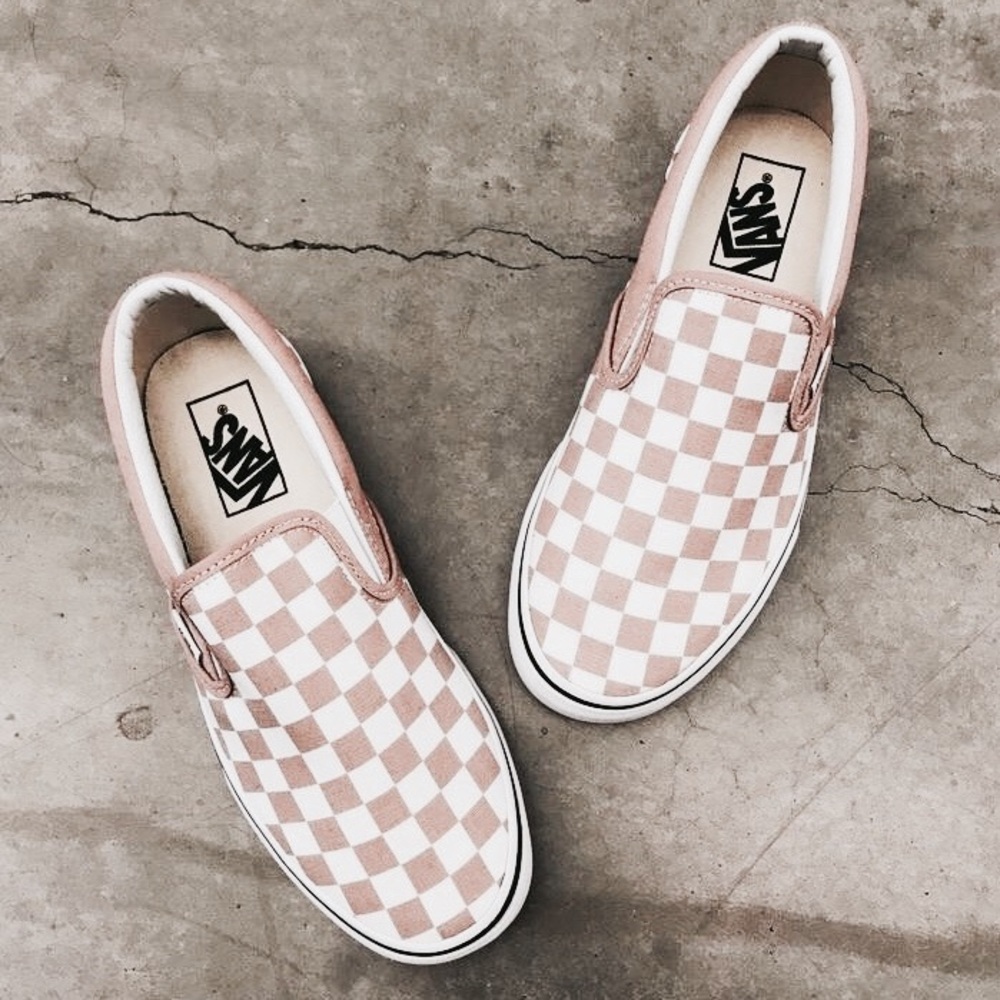 Vans Checkerboard Slip Ons (size 7)